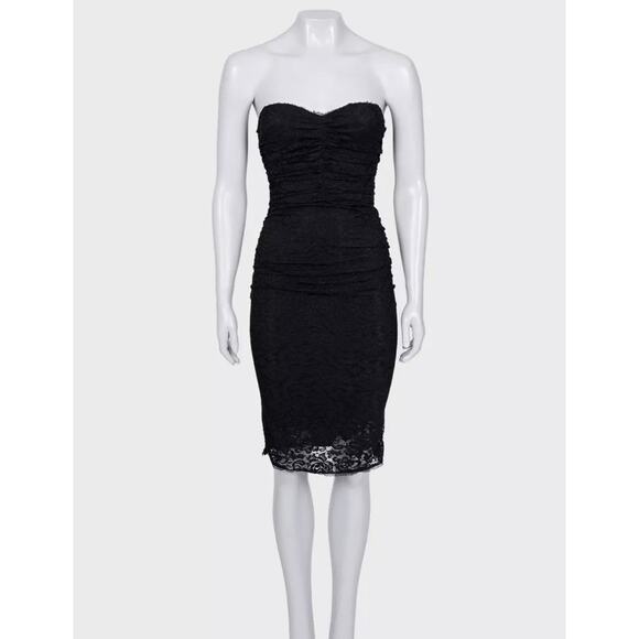 Dolce & Gabbana Black Lace Bodycon Dress - Size XXS (IT36) - Picture 1 of 4